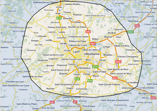 Zone d'intervention atout gaz